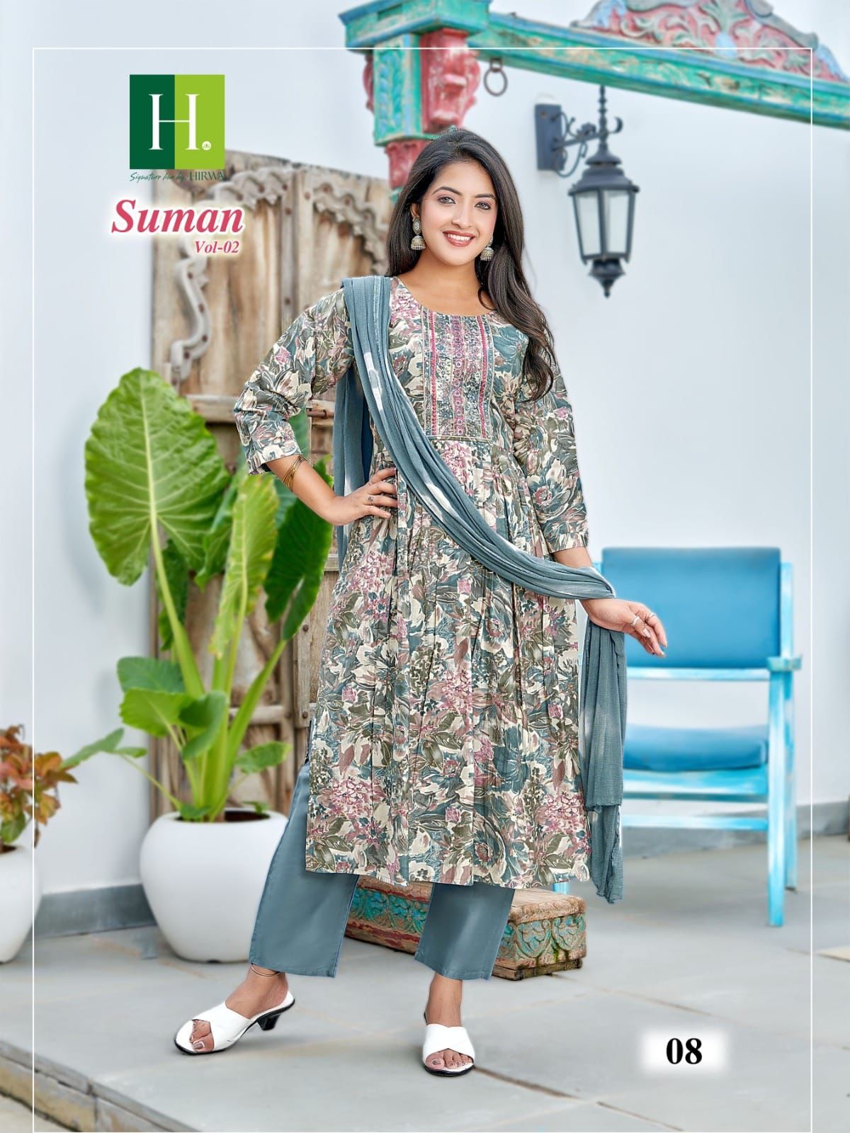 Hirwa Suman Vol 2 Printed Kurti With Bottom Dupatta Catalog
